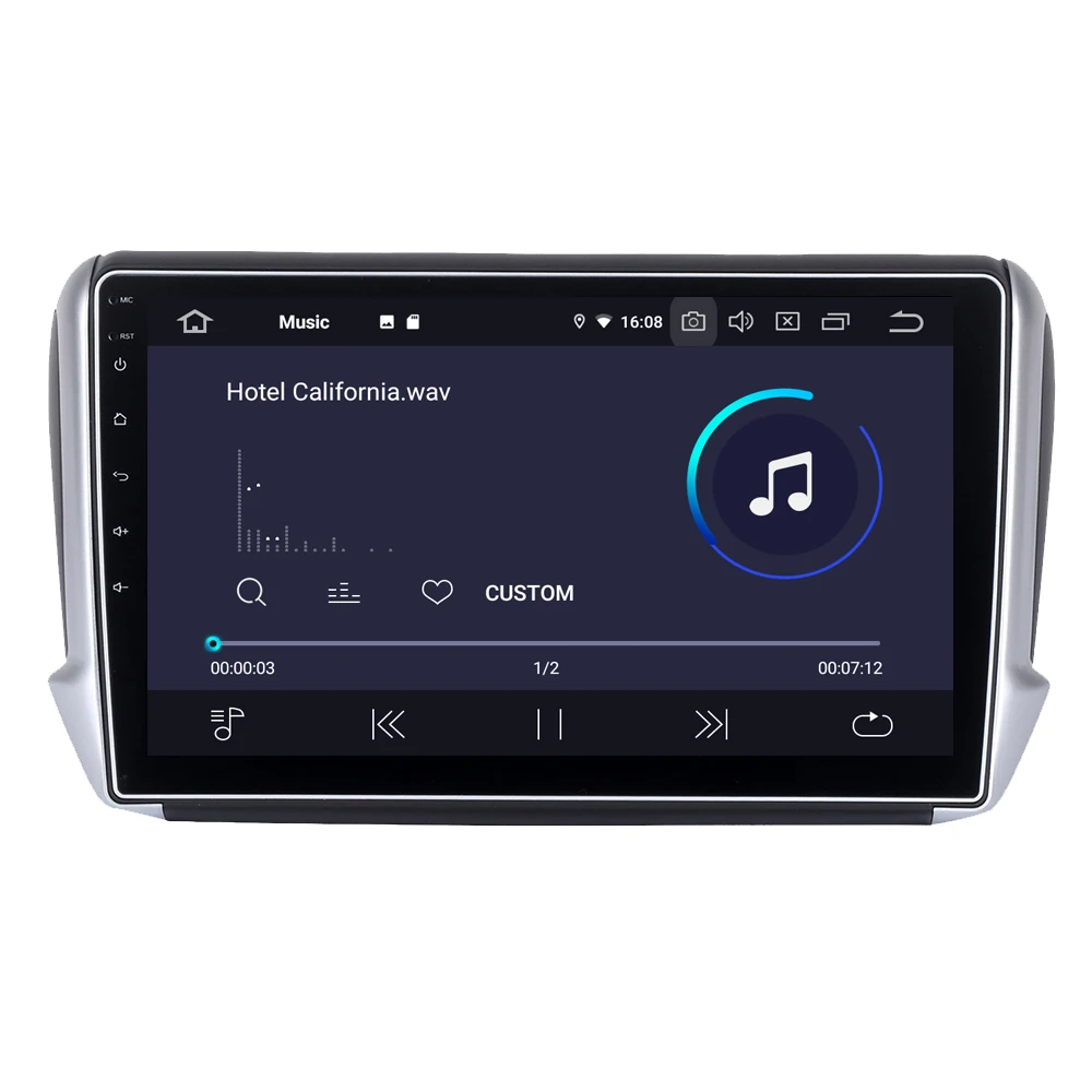 Sale For Peugeot 208 2008 Android 9.0 Auto Car Radio Stereo GPS Navigation Navi Media Multimedia System PhoneLink 2