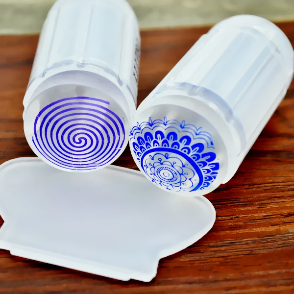 1 set  Clear Jelly Stamper Nail Art Stamper Crystal Clear Silicone Stamper & Scraper Stamping Nail Tools#24059