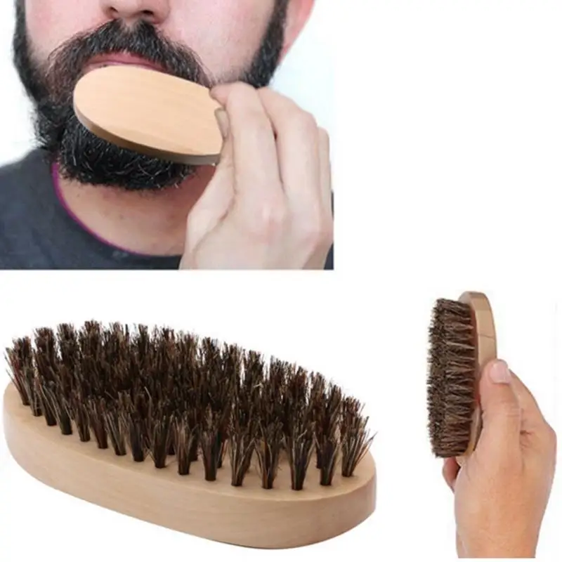 Wholesale Large Size Natural Boar Bristle Beard Brush for men Men's