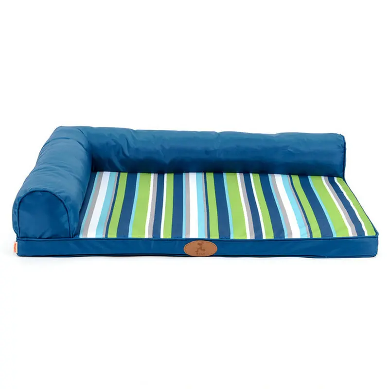 Большой ортопедический диван для домашних животных, кровать, матрас из пены памяти щенка, удобный диван-коврик для домашних животных со съемным моющимся чехлом - Цвет: blue-2
