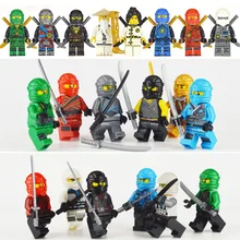 12 шт./лот, фигурки NinjaINGlys, оружие ниндзя, строительные блоки, кирпичи, игрушки для детей, подарки Carmadon Kai Jay Zane Cole