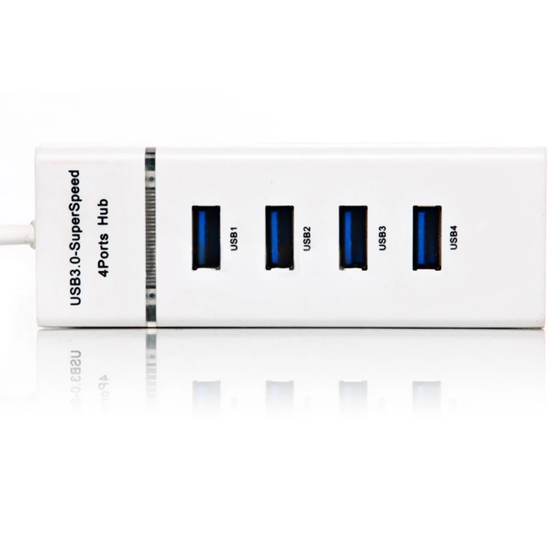 Mini-USB HUB 3,0 5 Гбит/с 4 Порты Micro USB 3,0 хаб USB разветвитель адаптер Super Скорость высокое качество компьютерной периферии белый/черный