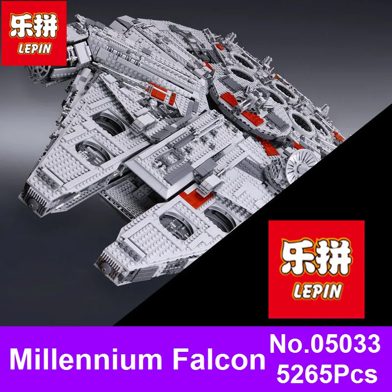 

LEPIN 05033 5265Pcs Star Ultimate Collector's Millennium Wars Falcon Model Building Kit Blocks Bricks Compatible 10179 Kids Toys