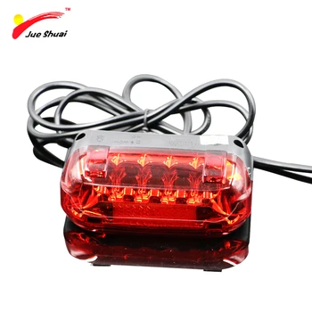 

E-bike LED Rear Light Electric Bike Rear Rack Light Waterproof 36V Electric Bicycle Taillight 100CM Wire luz bicicleta MTB Lamp