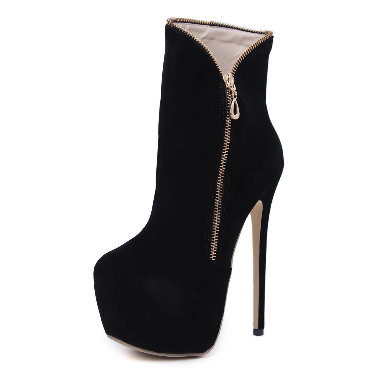 

Super high heel with high 16 cm 2018 high heel high heel boots pointed booties