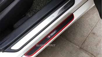 

Rubber Door sill scuff plate Guards Sills Welcome pedal for Ford Kuga GT Fusion Fiesta Explorer Escape Ranger Mustang Mondeo Gal