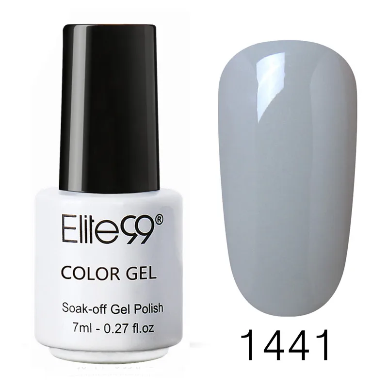 Elite99 7 мл жемчужный УФ-гель для ногтей чистый цвет УФ-Гель-лак замачиваемый светодиодный Профессиональный Гель-лак длительного действия Гель-лак - Цвет: 1441