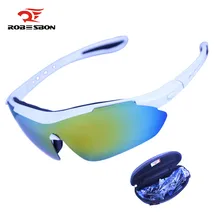 ROBESBON Polarized Cycling Eyewear Outdoor Sports Bike Bicycle Sunglasses TR90 Goggles Running Windproof Eyewear Bicycle Glasses