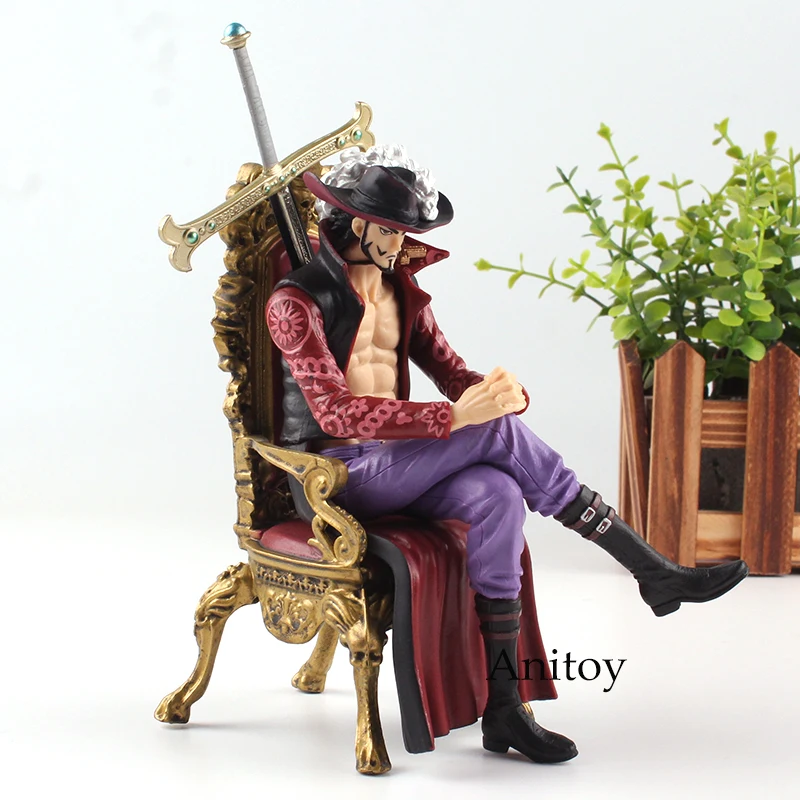 One Piece Figure One Piece Anime Dracule Mihawk Hawk Eyes Action Figure Sitting on Chair CREATOR X CREATOR Toys 16cm KT4721 One Piece Figure One Piece Anime Dracule Mihawk Hawk Eyes Action Figure Sitting on Chair CREATOR X CREATOR Toys 16cm KT4721