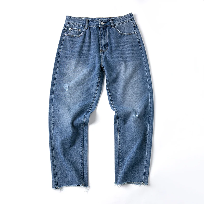 FUGOISM 2019 New Fashion High Quality Jeans Men Pants Trousers Classical Male Straight Long Pants Retro 5