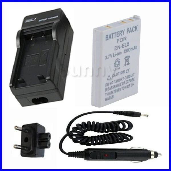 EN EL5 Rechargeable Li Ion Battery Pack Charger for Nikon EN EL5 Rechargeable Li Ion Battery Pack Charger for Nikon