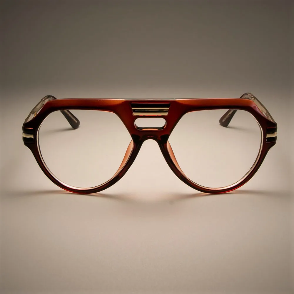 CCSPACE ретро плоские очки, оправа для мужчин и женщин, брендовые дизайнерские оптические очки в стиле стимпанк, металлические очки SU145