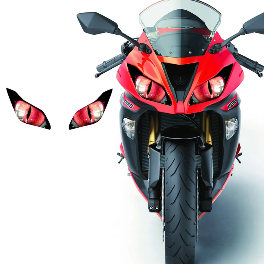

Modified Headlight Stickers Decals Refit Stickers Racing Cars Electric Motorcycle Ornaments Shark Universal Stickers for yamaha