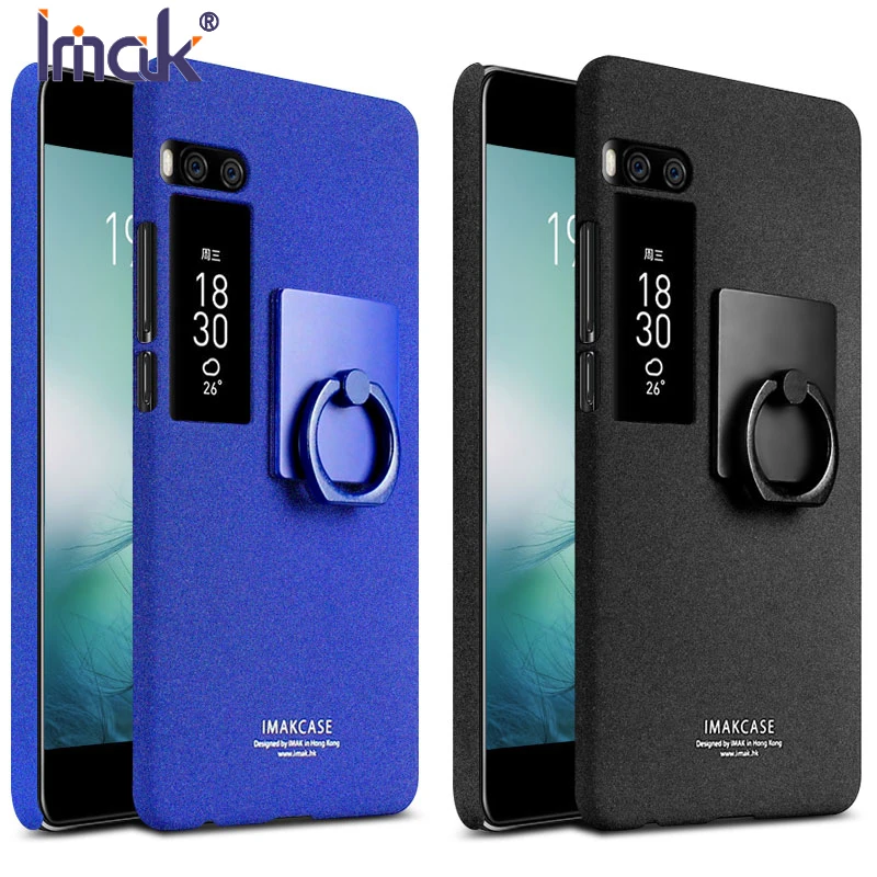 

Cover for Meizu Pro7/ Pro7 Plus Case Original IMak Frosted Cover for Meizu Pro 7 Plus Phone Cases Shockproof + Ring Holder