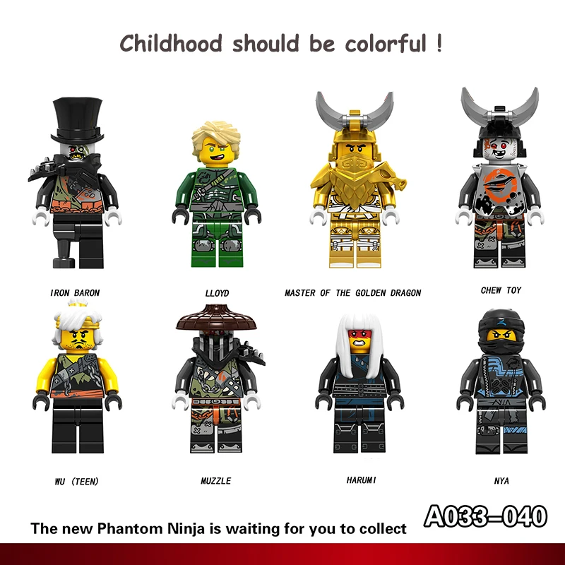 2019 New Legoing Model kits Figures Blocks Iron Baron Lloyd Muzzle Harumi Nya Dragon Legoings Figures DIY Toys For Children hot