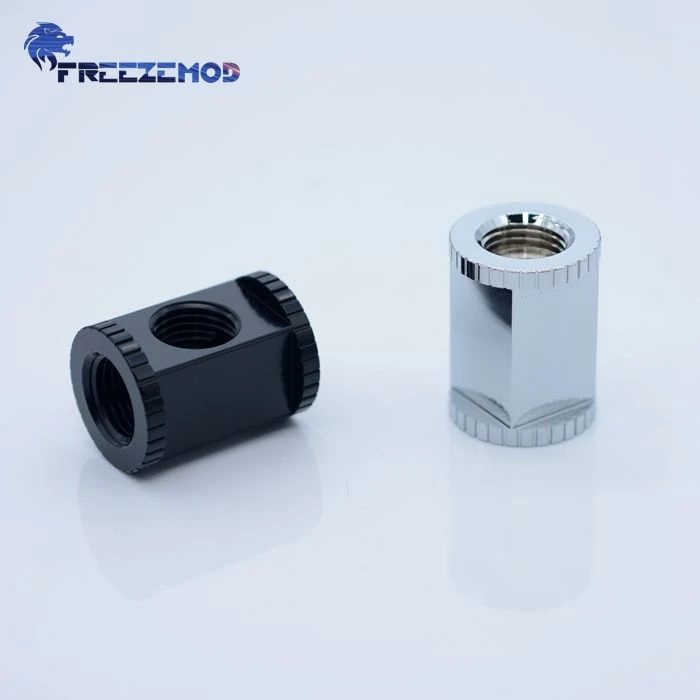 FREEZEMOD G1/4 ''Многоканальная система 3-сторонний выход прямой соединитель с внутренней резьбой прямоугольный адаптер компьютер pc воды охладитель. BDT-3T