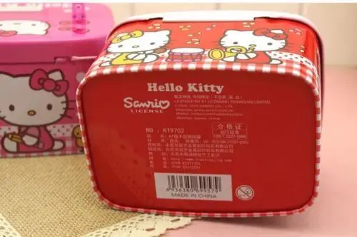 Новая Металлическая Копилка Hello Kitty Детская копилка коробка для девочек с замком