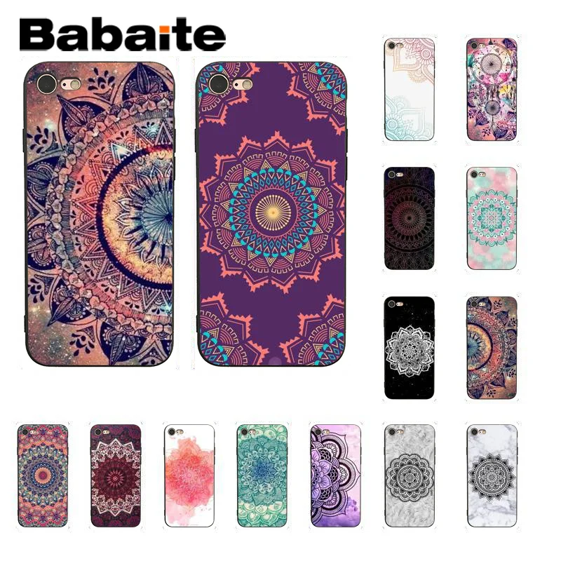 

Babaite Mandala Flower DIY Painted Phone Case for iPhone 8 7 6 6S Plus 5 5S SE XR X XS MAX 11 11pro 11promax Coque Shell
