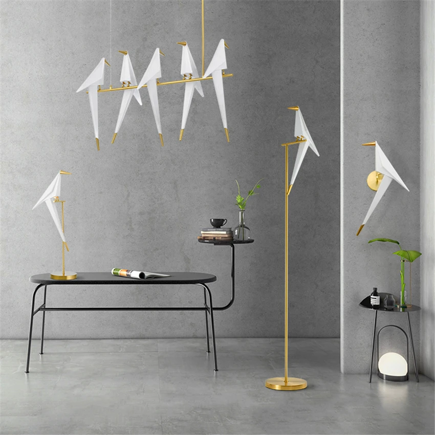 

Nordic Bird LED Pendant Lights Lighting LOFT Bar Cafe Personality Decor Modern LED Pendant Lamps Hanging Lamp Kitchen Fixtures