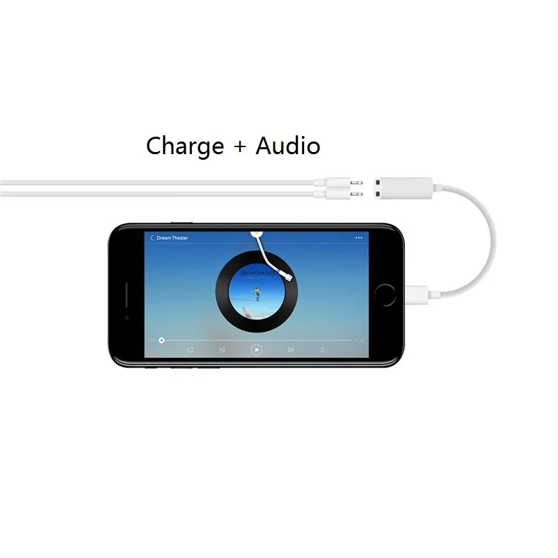 Адаптер Lightning Audio Charge для iPhone 7 Поддержка iOS 10 3 двойной адаптер Female и сплиттер Mic