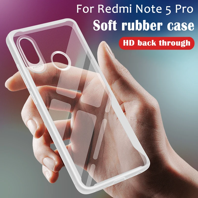 

Transparent Shockproof Phone Case For Xiaomi Redmi Note 7 6 5 4 Pro 4X 4A 5A 5Plus 6X 6A 6 Pro Case Armor Soft Silicone mi8 mi9