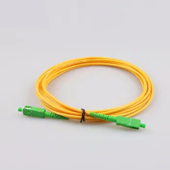 

Free Shipping 50pcs/lot 3m SC/APC-SC/APC Optical Fiber Jumper SC APC Fiber Patch Cable 9/125 Singlemode Simplex