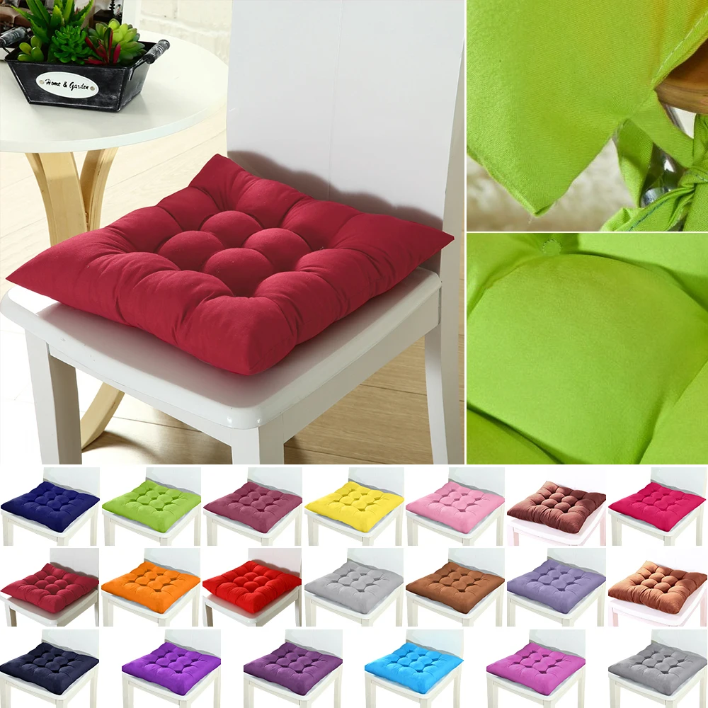 

1/2/4pcs Square Chair Pad Cover Thicker Seat Cushion For Dining Home Office Hotel Banquet Wedding Sofa Buttocks Cushion 37x37cm