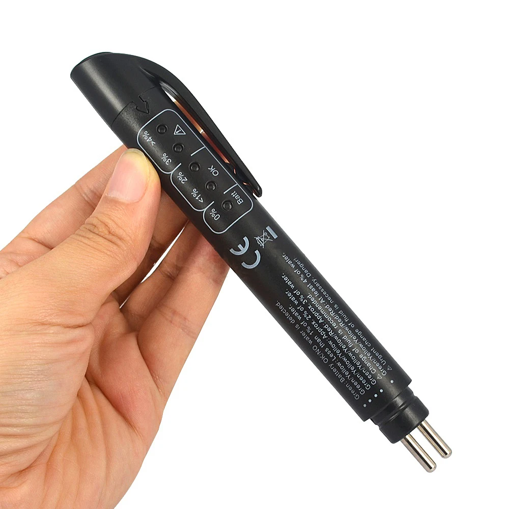 

Brake Oil Testing Pen Automobile Brake Oil Water Content Detection Diagnostic Instrument Pen Motorcycle Brake Fluid 1.5V Tester