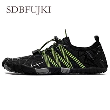 Summer Water Shoes Men's Breathable Aqua Shoes Women's Shoes Mesh Sports Shoes Beach Slippers Upstream Shoes Swimming Sandals