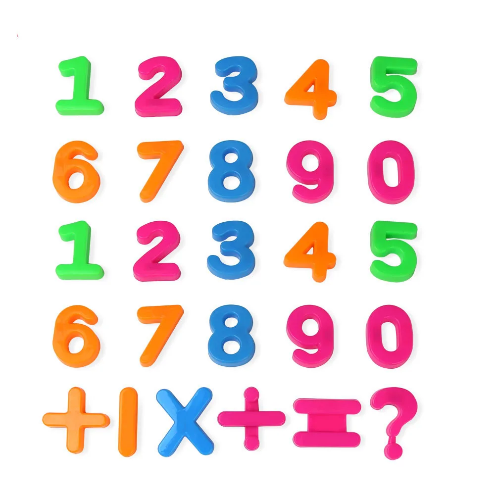 

26pcs/set 3CM Magnet Numbers Puzzle Colorful Educational Learning Toy Digital Operation Educational Gift For Kid Fridge Magnet