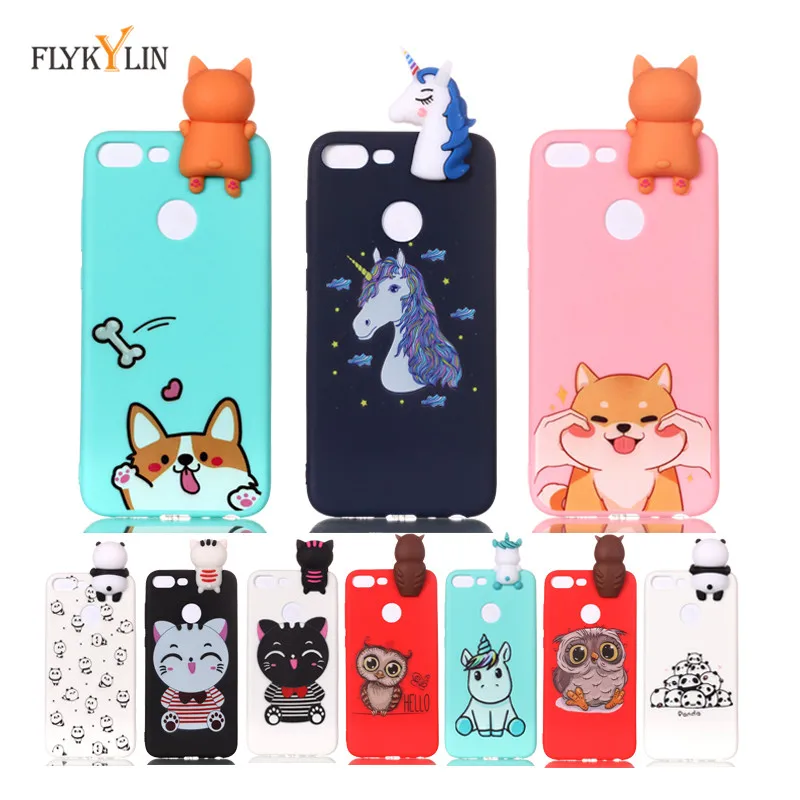

Silicon Case on for Huawei Honor 9 Lite Case Cover for Fundas Huawei Honor 9 Lite Soft 3D DIY Panda Bear Doll Unicorn Phone Case