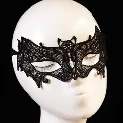 1 шт. маска Dentelle сексуальная маска Леди Вырез глаз маска для маскарада маскарадный костюм летучая мышь Mesh маска Хэллоуин тушь Veneciana