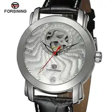 FSG009M3S1 Новые автоматические мужские наручные часы с черным ремешком из натуральной кожи подарочная коробка