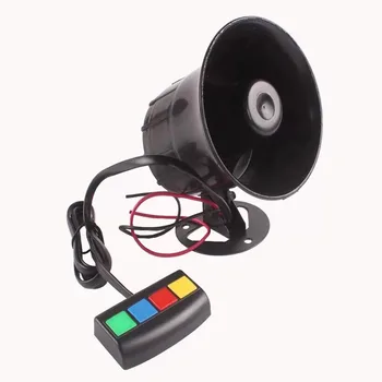 

12V 110Db 30W Motorcycle Car Auto Vehicle Truck 4 Sound Tone Loud Horn Siren Police Firemen Ambulance Warning Alarm Loudspeaker