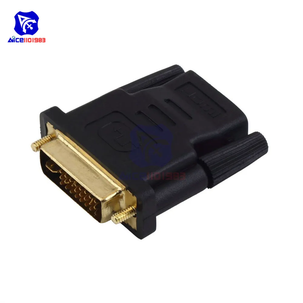 Адаптер DVI HDMI двунаправленное подключение Позолоченный разъем для ПК ноутбука
