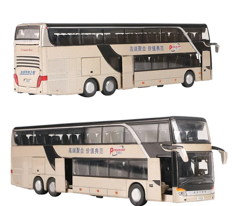 

Sale High quality 1:32 alloy pull back bus model,high imitation Double sightseeing bus,flash toy vehicle, free shipping