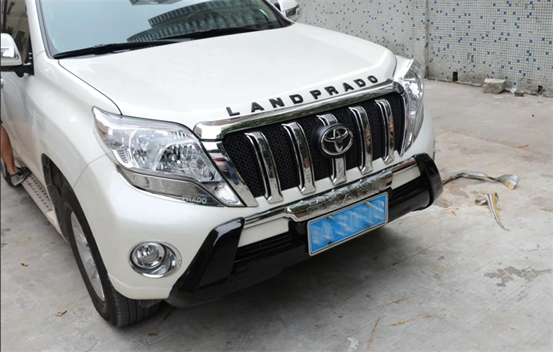 Автомобиля бампер передний охранник для Toyota Land Cruiser Prado FJ150. бампер плиты высокое качество авто Интимные аксессуары