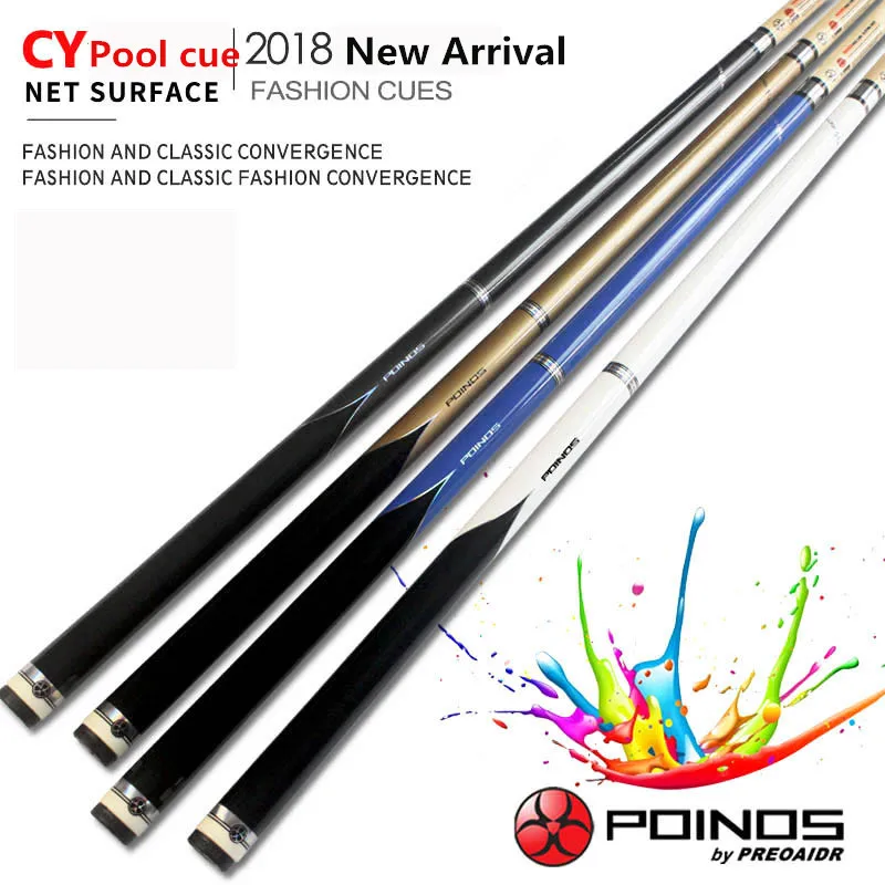 

2019 New Arrival CY Pool Cues Stick Billiard 13mm 11.5mm 10mm Tip Maple Shaft Billiards Cue China