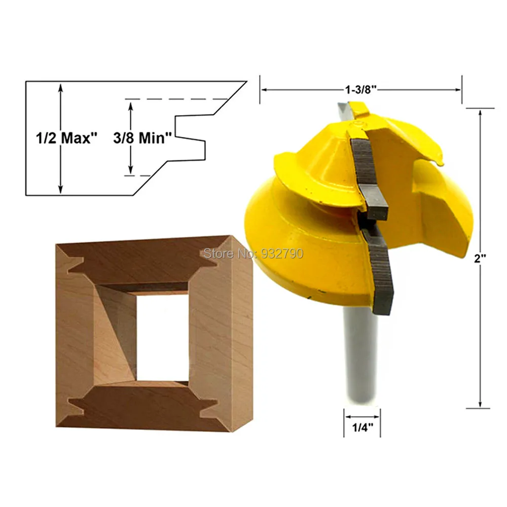 Reversible Joint Angle 45 Degree Lock Miter Glue Joint Router Bit