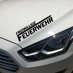 19.5*4.7cm Auto Pegatinas Bomberos Voluntarios Larga Sticker Salvar Borrar MontanAs Fun Unique Interesting Fashion Sticker Decal