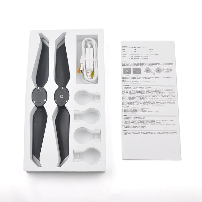 LED light Propeller USB Charging Low Noise Blade Prop Propellers for DJI mavic 2 pro Zoom Drone Accessories 1 (19)