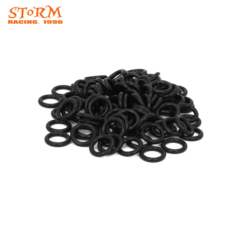 100 Pcs Engine Transmission Primary Twin Cam Oil Drain Plug O-Ring For Harley
