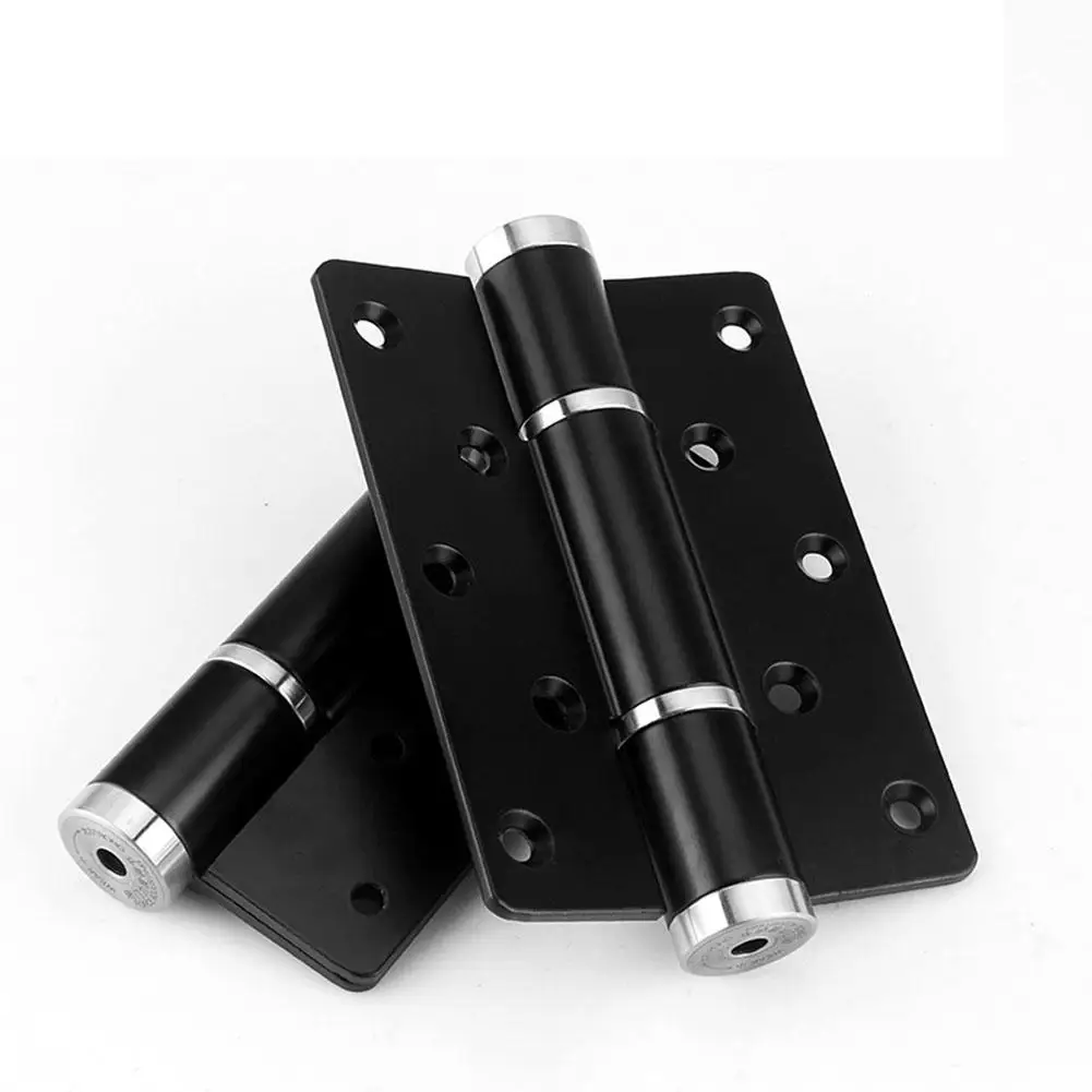 

2pcs 5 Inches Multifunction Space Aluminum Door Hinge Automatic Hinge with Spring for Wooden Cabinet Door Window