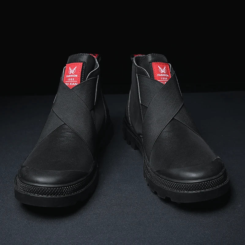 Fotwear/мужские ботинки Классические уличные кожаные ботильоны Мужская