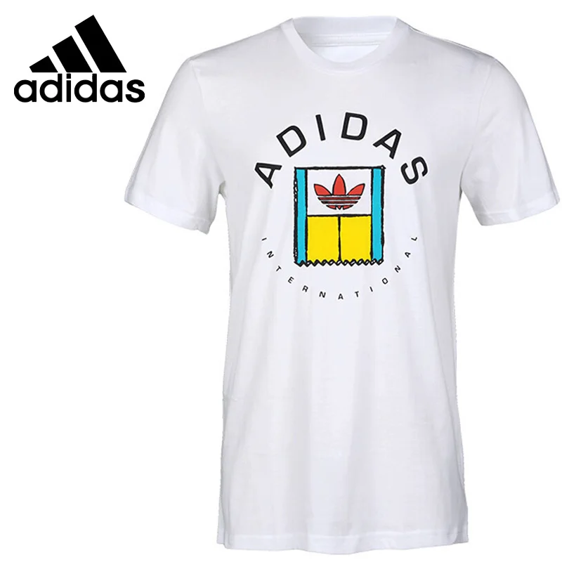 Оригинальный Новое поступление 2018 Adidas Originals ONCOURT футболка мужские футболки с