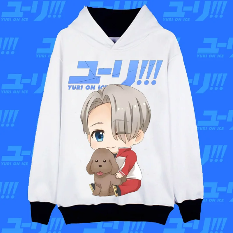 Cosworld YURI!!! On ICE Yuri Victor Katsuki Yuri Men Women Jacket Coat Sweatshirt Casual Anime Sportswear Hoodie (2)