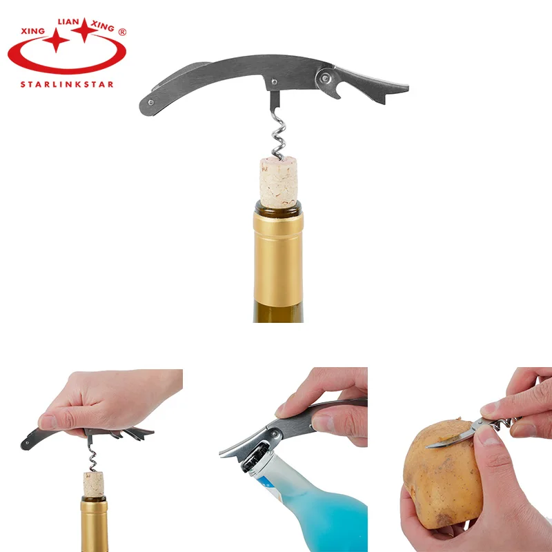 Professional Stainless Steel Wine Opener Multifunction Screw Corkscrew