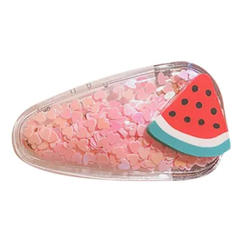 

Children Color Soft Cartoon Hairpin Harajuku Cute Paint Fruit Hairpin Bib Hair Clip 0-3Y Newborn Lovely Headwear