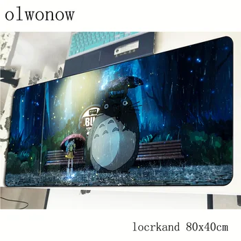 

Totoro mousepad 800x400x3mm locked edge gaming mouse pad gamer mat High-end game computer desk padmouse keyboard large play mats