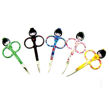 

Steel Sharp Tip Eyebrow Makeup Scissors Manicure Face Hair Trimming Tweezer Scissors Make Up Beauty Tool 12pcs/lot